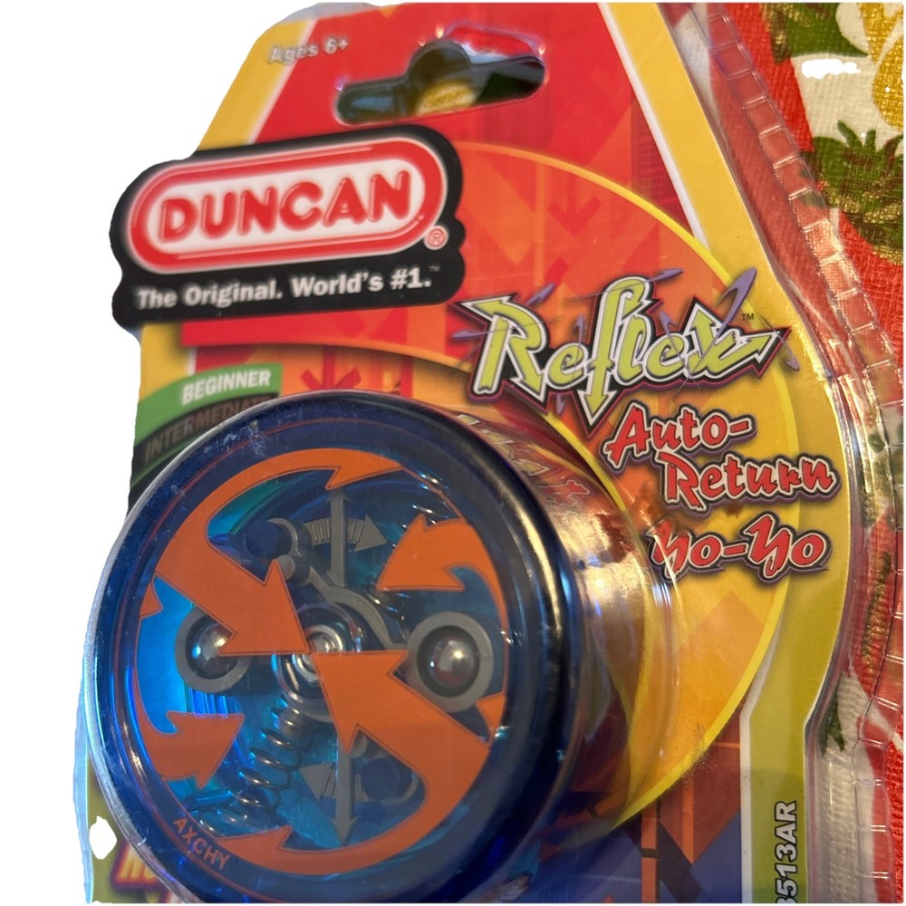 Duncan Reflex Auto Return Automatic Beginner Yo-Yo Blue Orange NEW