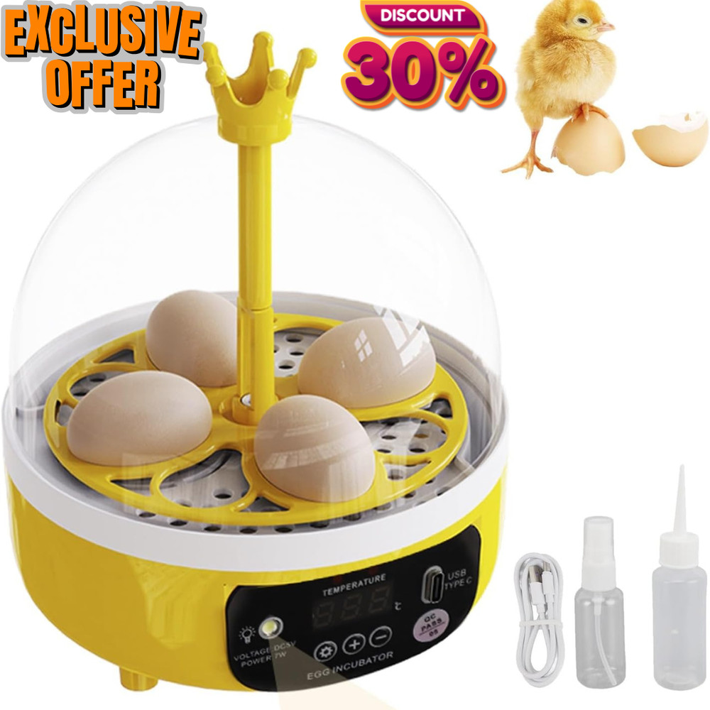 Egg Incubator with Manual Egg Turning & Humidity Control, Incubators