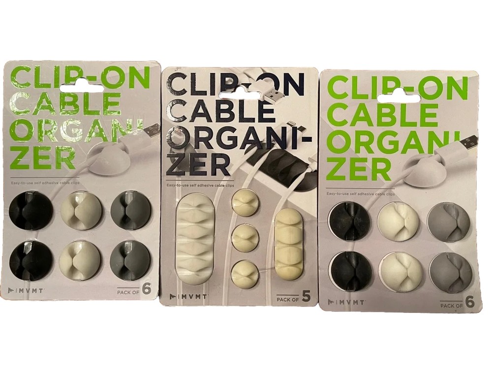 MVMT (3) Pack Clip On Cable Organizers