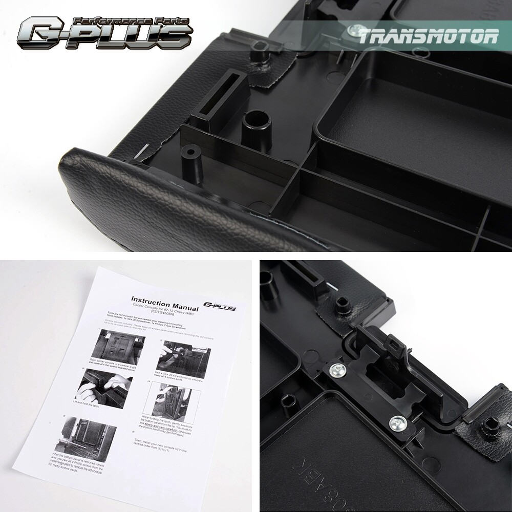 Fit For 2007-2013 Chevy Silverado GMC Sierra Center Console Lid 924-810 20864154