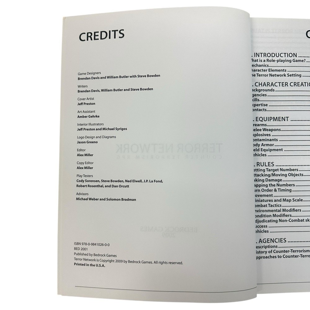 Terror Network Counter Terrorism RPG