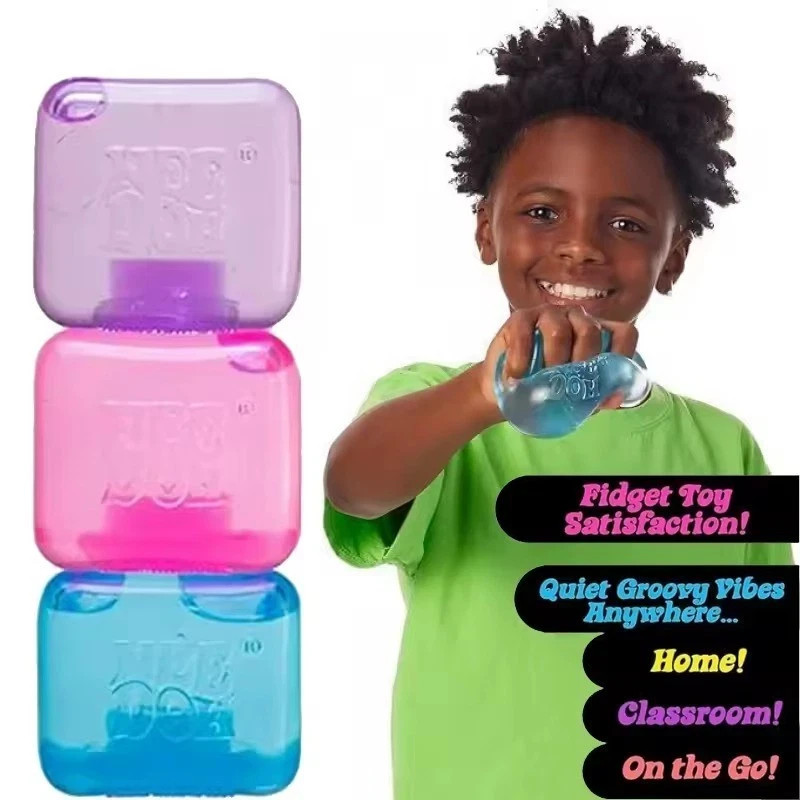 Schylling NeeDoh Nice Cube -Sensory Squeeze Toy with Super Solid Squish - 2.25"