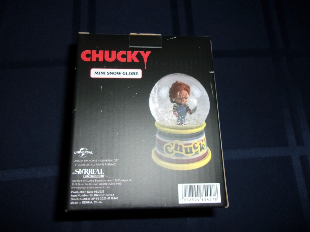 2025 MINI SNOW GLOBE NEW NIB CHUCKY