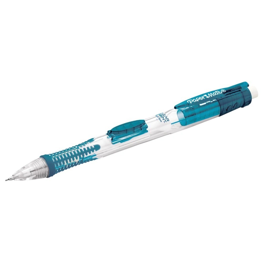 Clear Point Mechanical Pencil 0.7mm #2 Lead Refillable Eraser Tip 2 Pack
