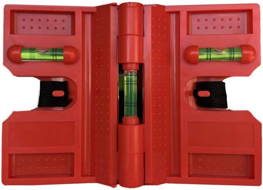 2 Pack Folding Magnetic Post Level for Pipe, Post and Beams Leveling