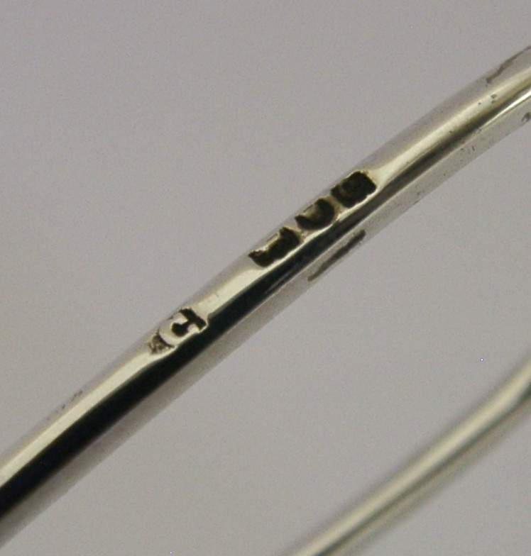 UNUSUAL STERLING SILVER SEALING WAX HOLDING TONGS 1900 ANTIQUE DESK ITEM