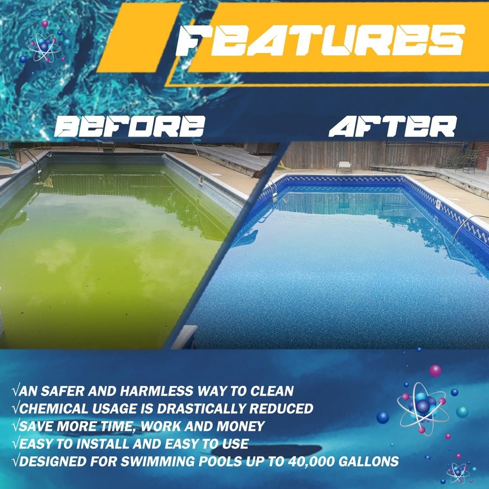 Swimming Pool Ionizer Replacement Chamber for Power Ionizer System 4CH4002-R😍