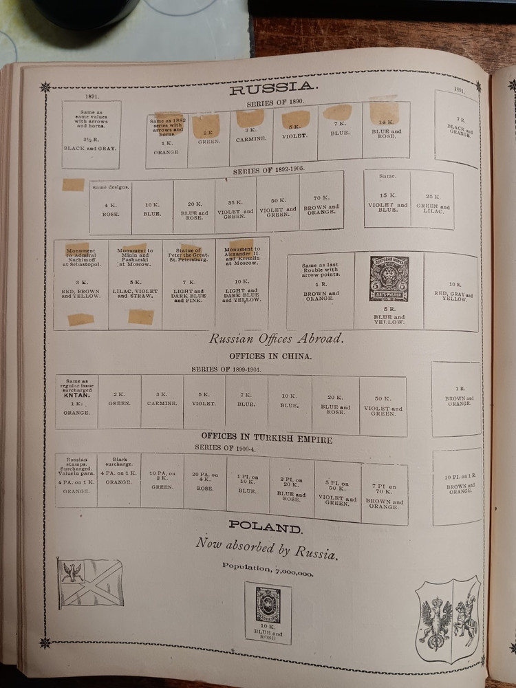 J. W. Scott's "BEST Postage Stamp Album"...US and Worldwide...Illustrated...1905