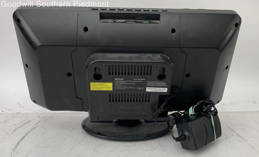 Jensen JBS-300CB Wall Mountable Bluetooth CD Music System - Tested