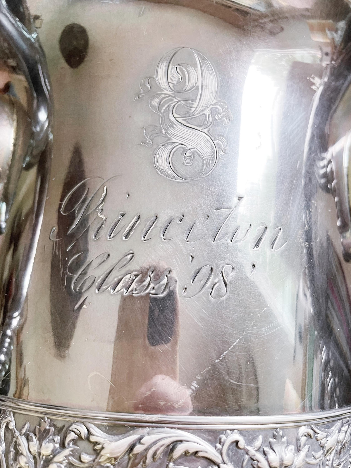 Antique 1898 Silverplated Princeton University Trophy