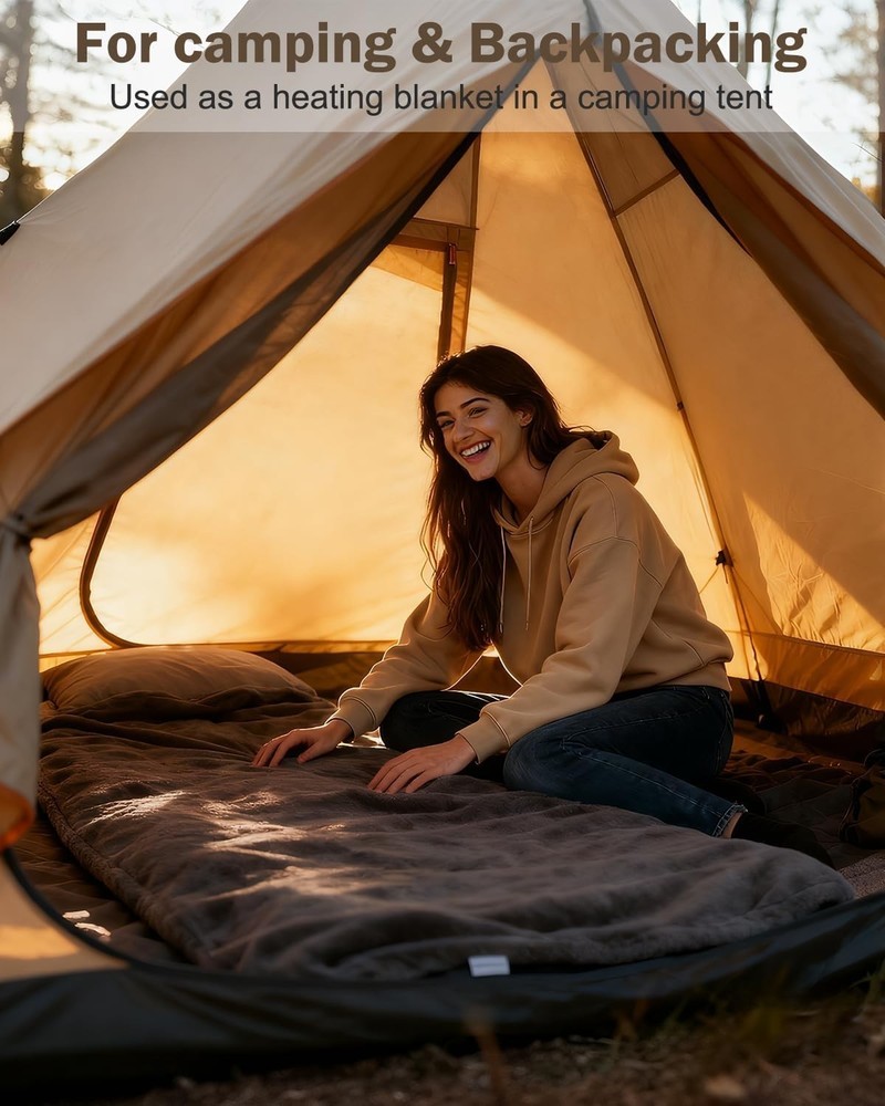 Multi-Functional Heated Sleeping Bag Liner - Versatile Warmth for Outdoor Use
