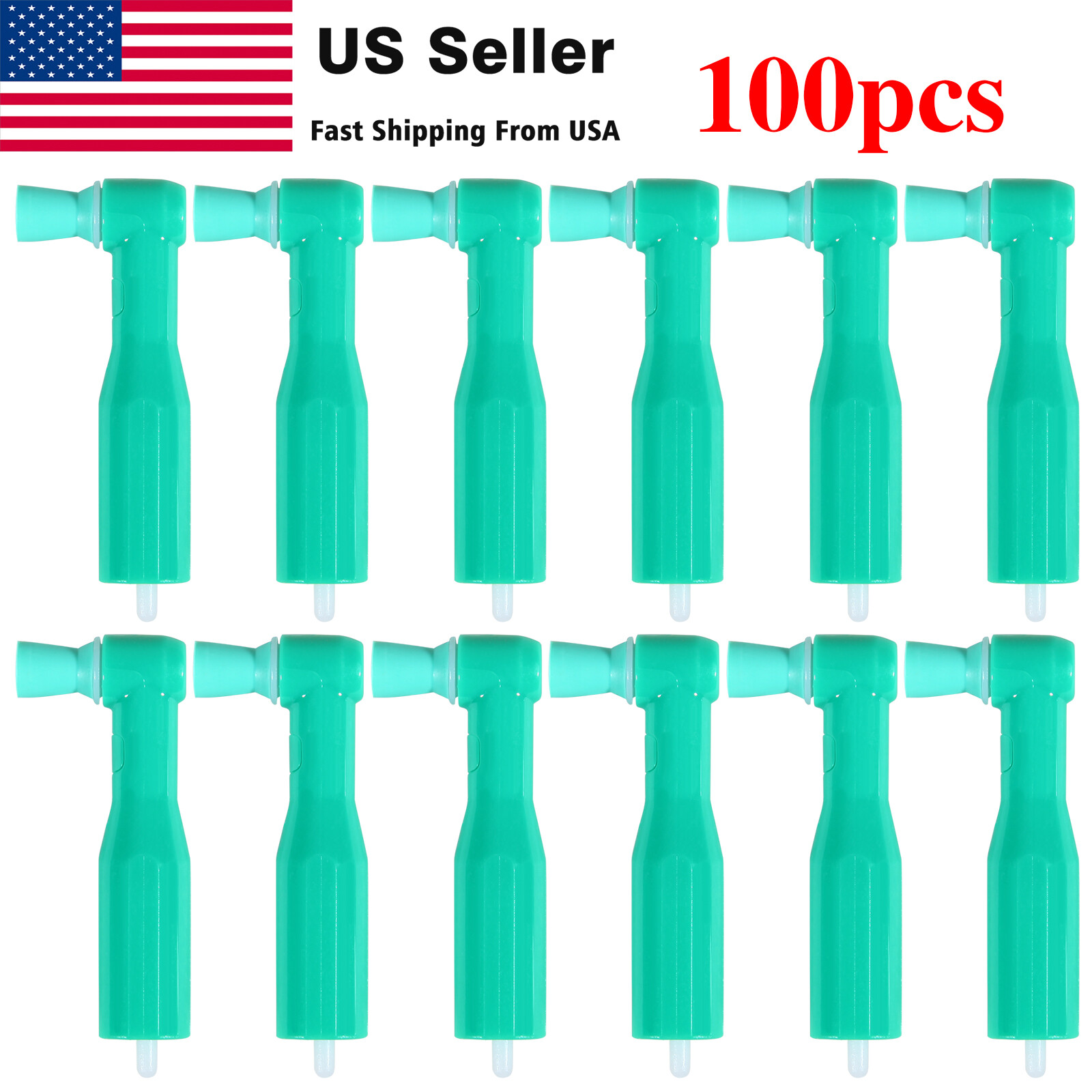 100pcs Dental Disposable Prophy Angles Soft Cup Latex Free Right Angle 90° angle