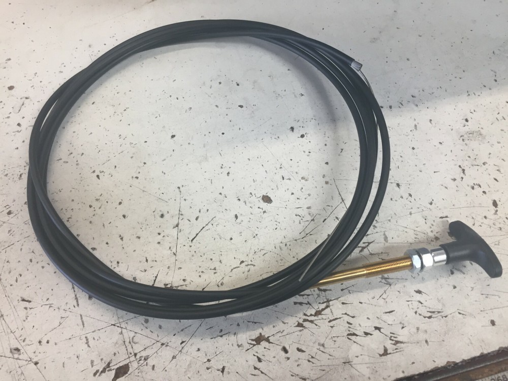 Twist lock, locking throttle cable,, solid core 15 FT LENGTH