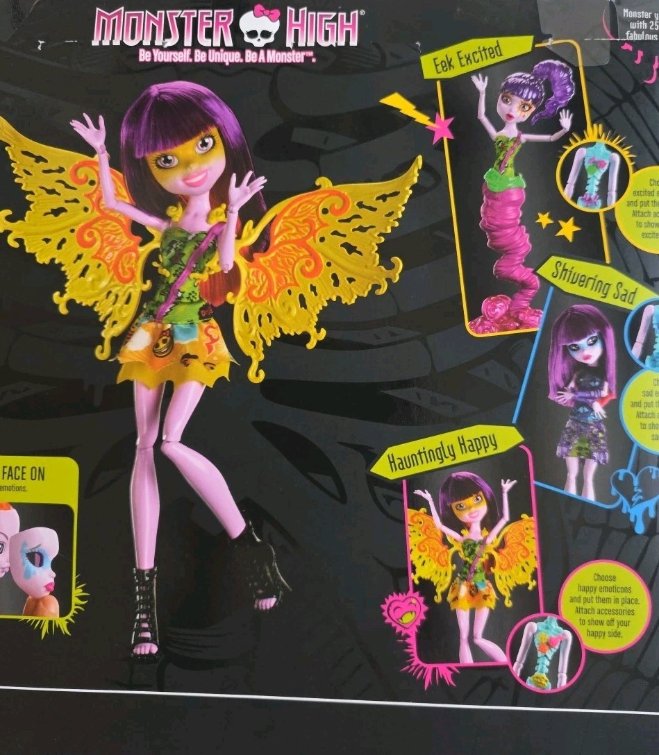 Monster High Inner Monster 3 Pack Shivering Sad Eek Excited Hauntingly Happy NIB