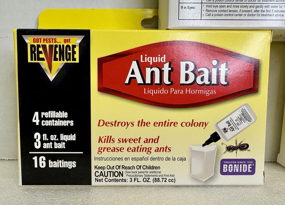 Revenge Liquid Ant Bait with Refillable Stations - 3 pack