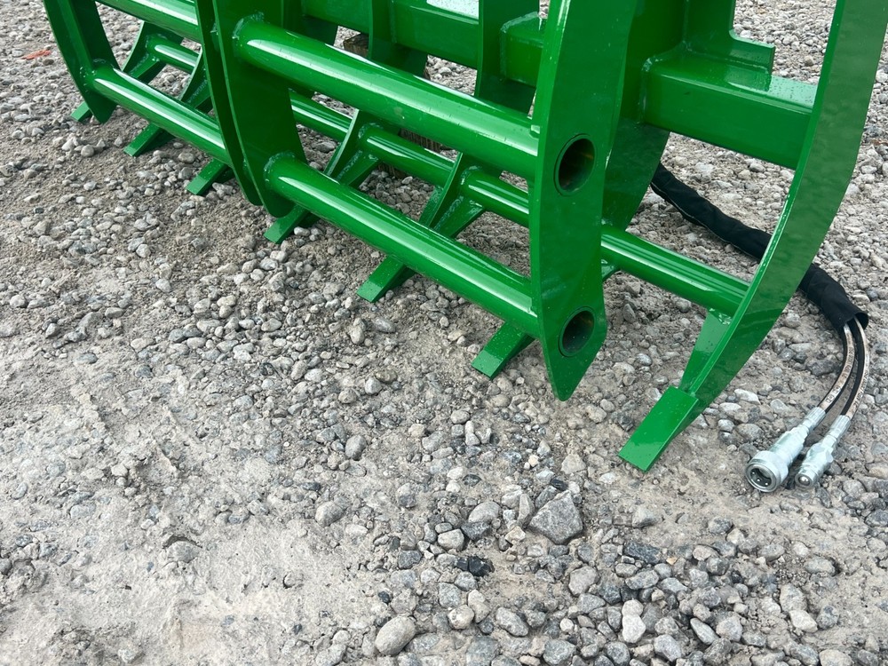 60" Root Rake Clam Grapple Attachment Fits John Deere Compact Tractor Loader