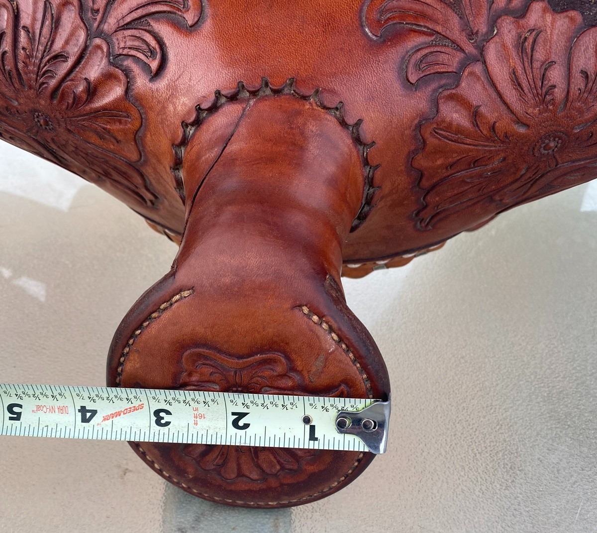 Old School Buck Stitched western saddle - Maker E Bacon Globe, AZ - TOP Quality!