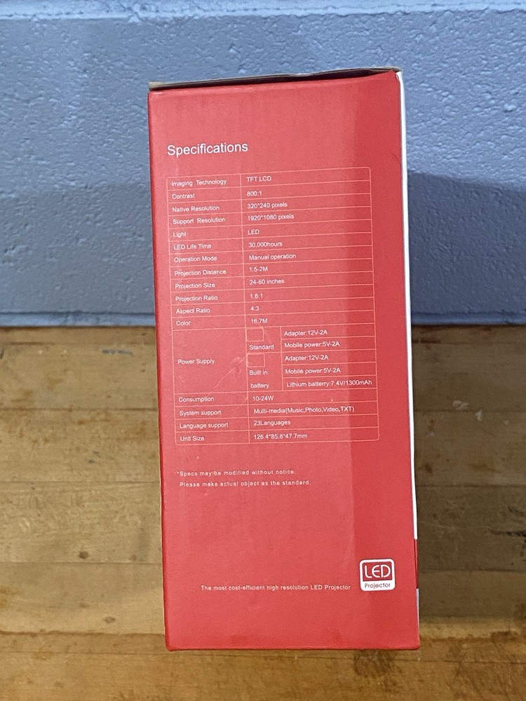 LED Projector Mini ( Light Source) Never Used!!