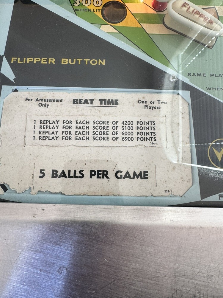 Beat time Pinball Machine