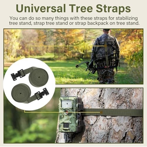 Utility Straps for Tree Stands - Climbing Stand Stabilizer Straps, Pair for Stab