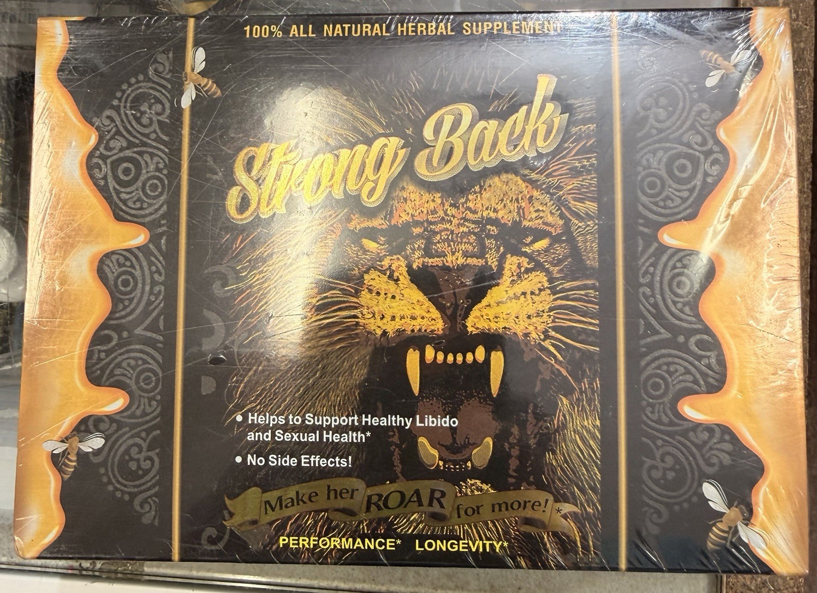 12 STRONGBACK HERBAL MALE SUPPLEMENT HONEY 100% WORK