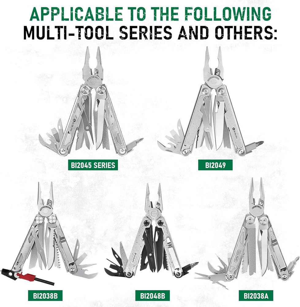 Multitool Pliers Spare Parts Kit, Replaceable Wire Cutter, Screwdriver & Window