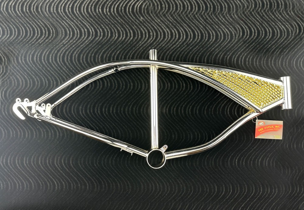 ORIGINAL LOWRIDER 20” Chrome Frame Classic Cruiser Bicycles w/Top Frame Insert.