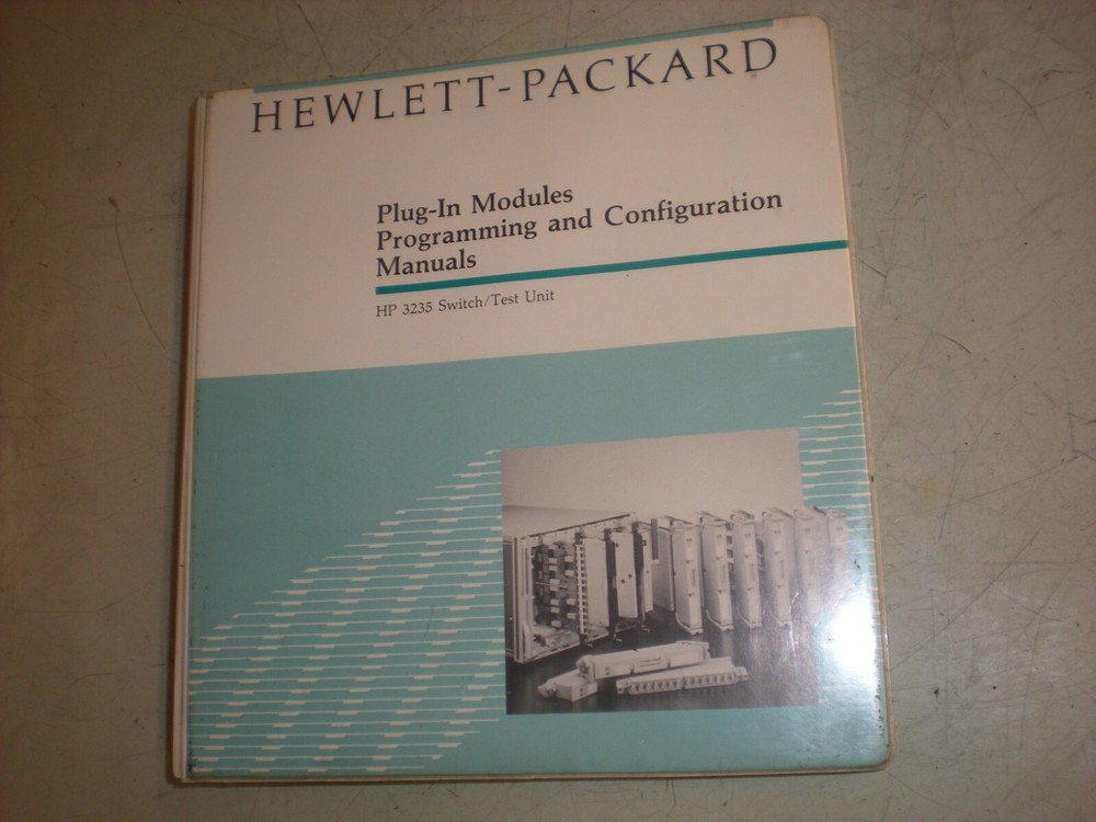 Hewlett Packard Programming & Configuration Manual for HP 3235 Switch/Test - #1