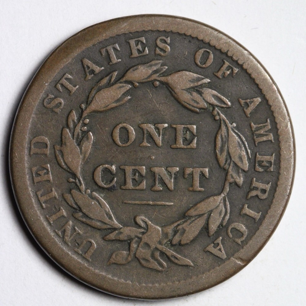 1838 Coronet Head Large Cent CHOICE FINE E151 VTCA