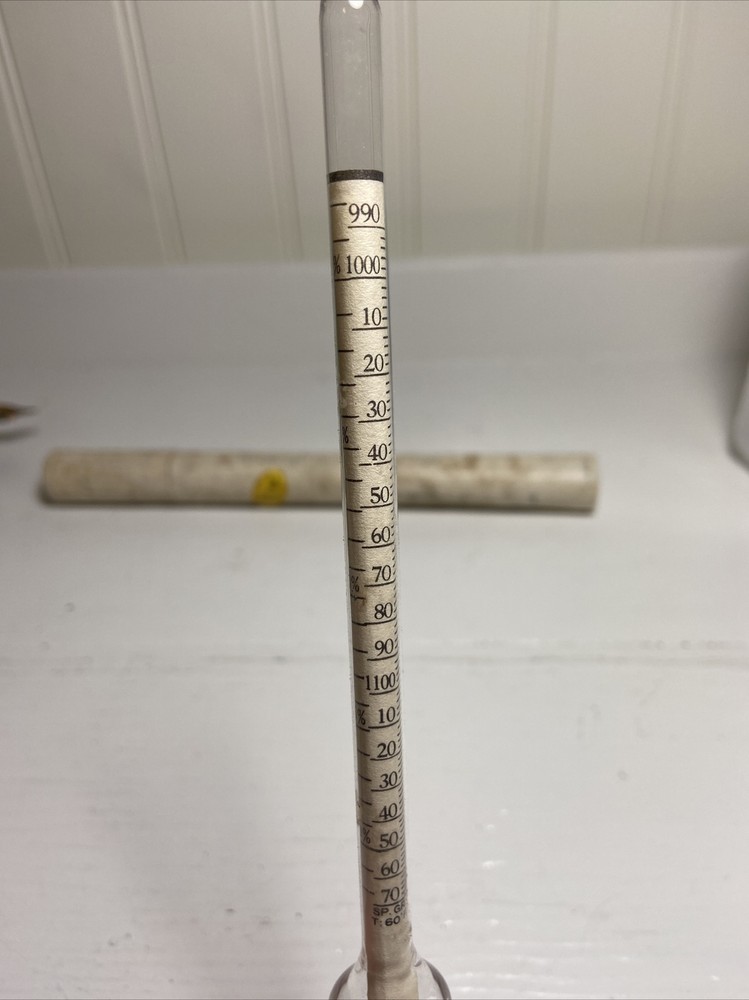 VERY ANTIQUE HYDROMETER IN ORIGINAL BOX