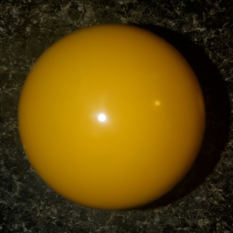 Replacement Pool Ball 1 Ball Solid Yellow Billiard Ball