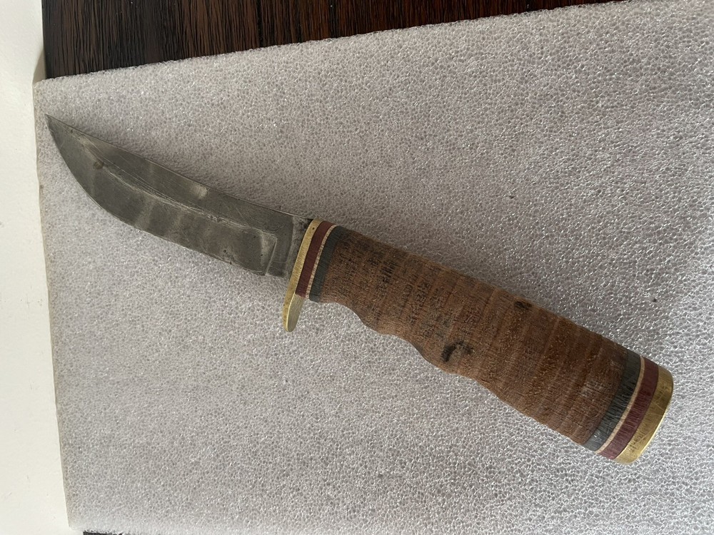 Vintage Schrade 497 USA Fixed Blade Knife