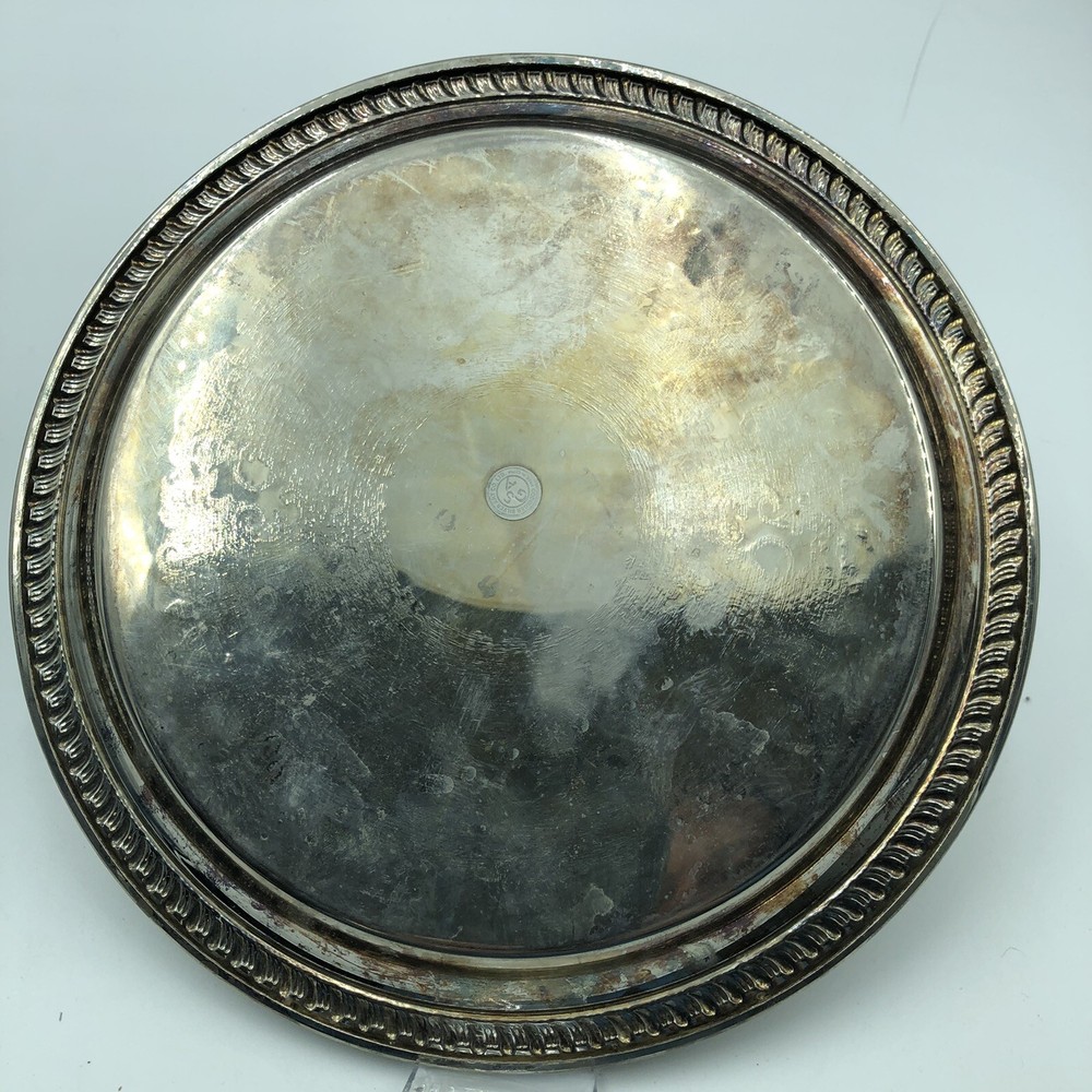 Vintage Godinger Silver 10” Plate Candy Dish Tray Ornate