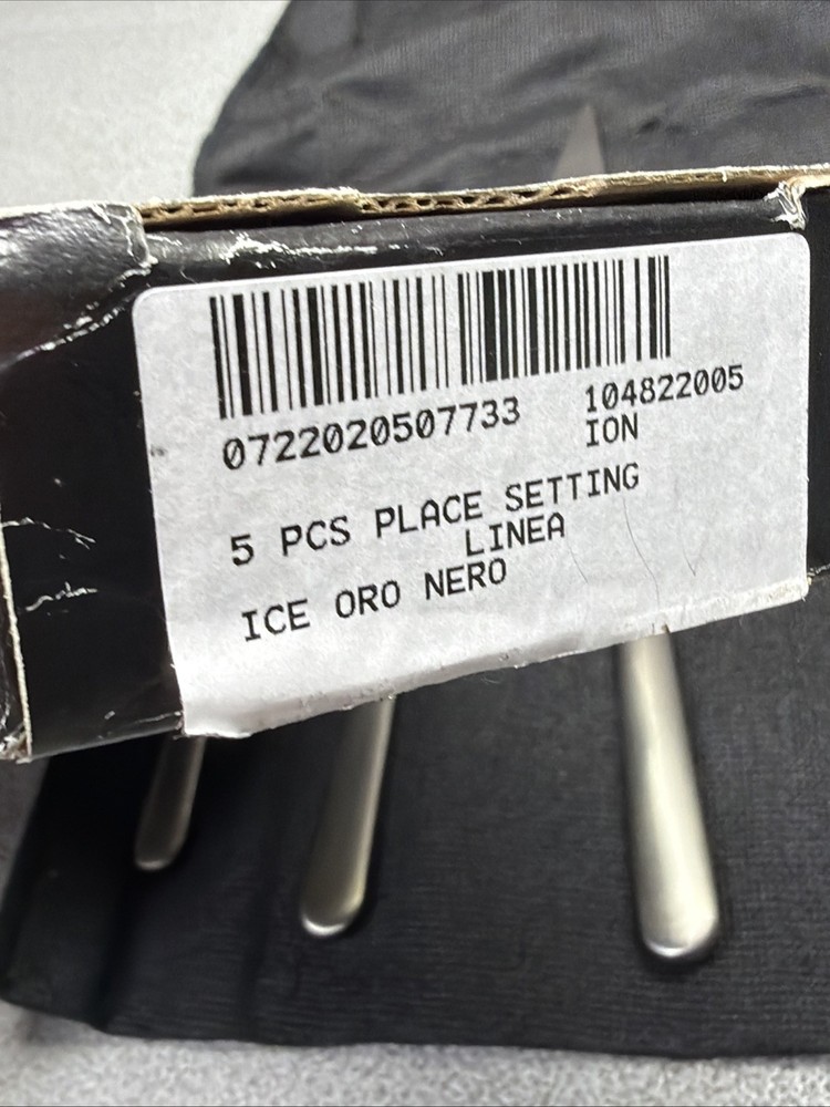 Mepra Oro Nero Ice 5-Pieces Flatware Set ( NEW OTHER )