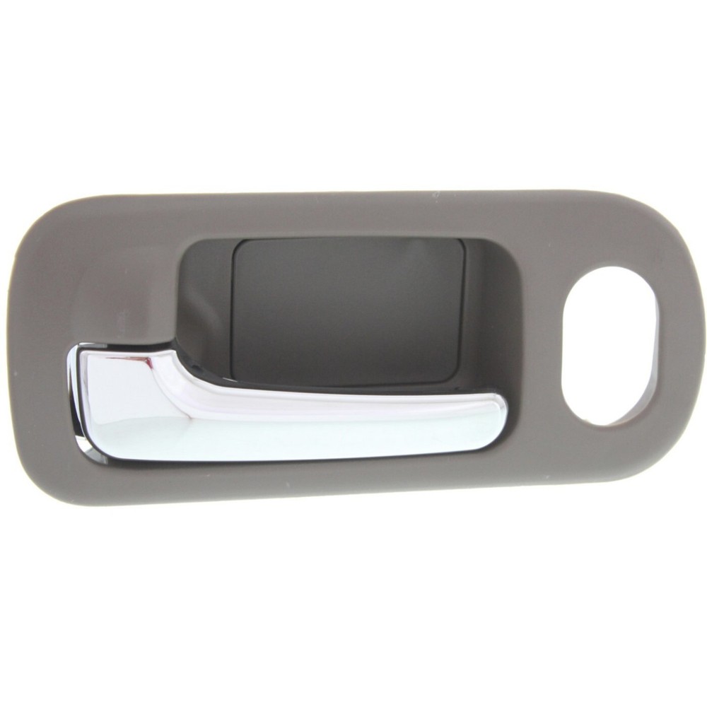 Interior Door Handle Set For 2001-05 Civic Front Left & Right Chrome Brown 2Pc