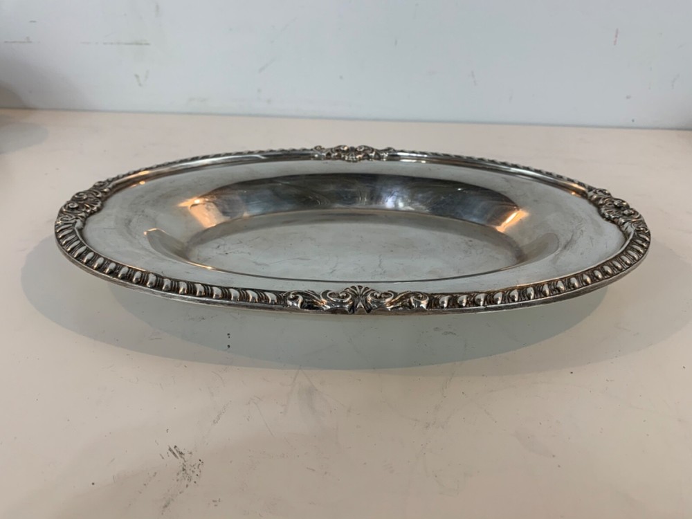 Vintage EPCA Bristol Silver Plate Oval Tray by Poole #20