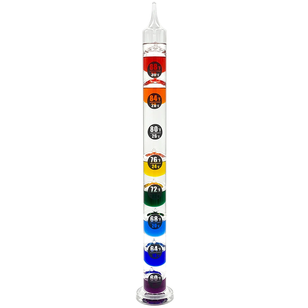 EASY READ 23" Tall Galileo Thermometer