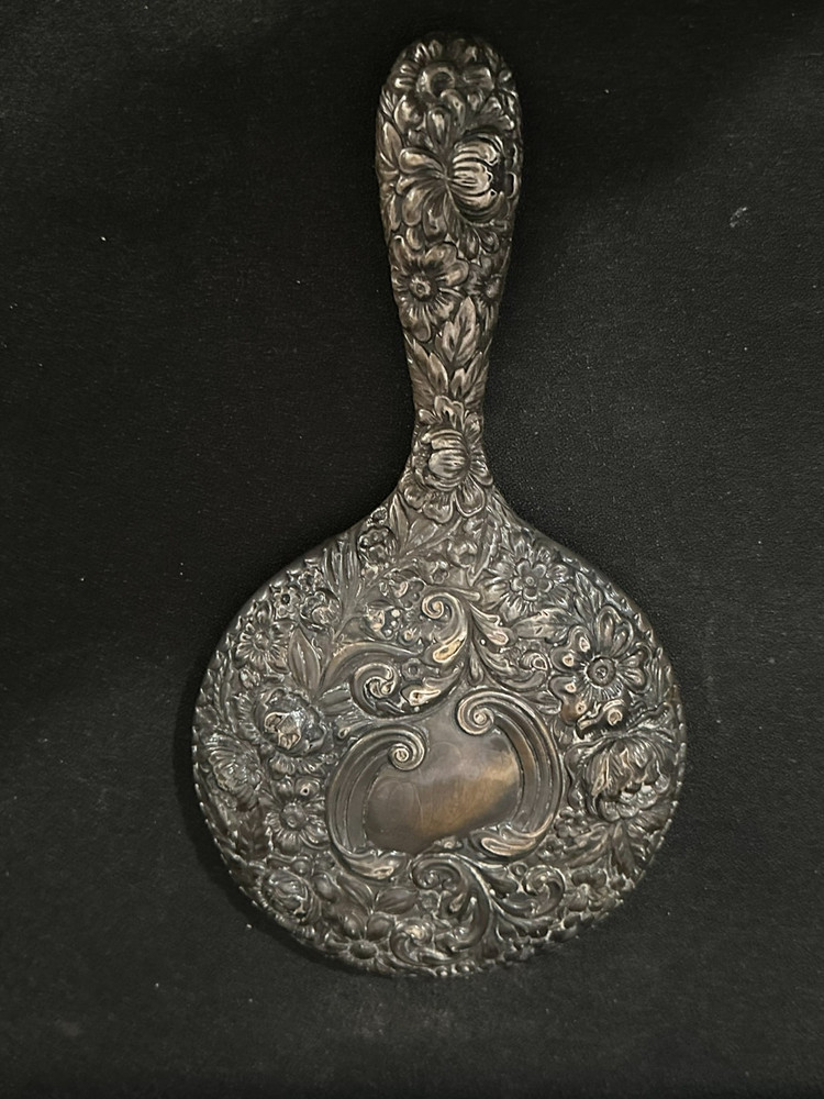 Gorham Sterling Silver Reprousse Mirror