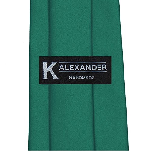 K. Alexander Solid Color Ties - Multiple Colors - Classic 3.5" width Teal