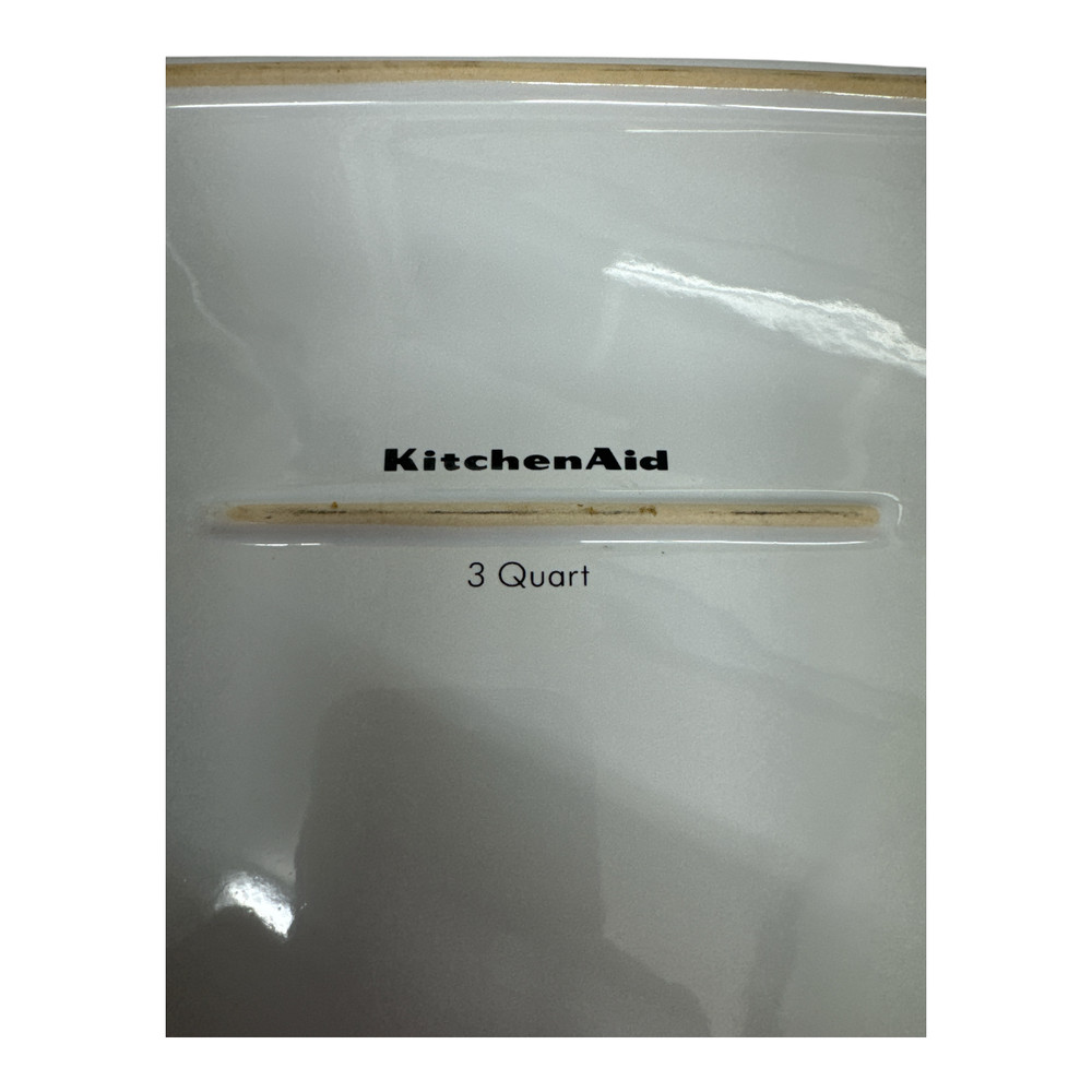 Kitchenaid Rectangle 3 Quart Stoneware Bakeware Casserole Dish with Grips EUC