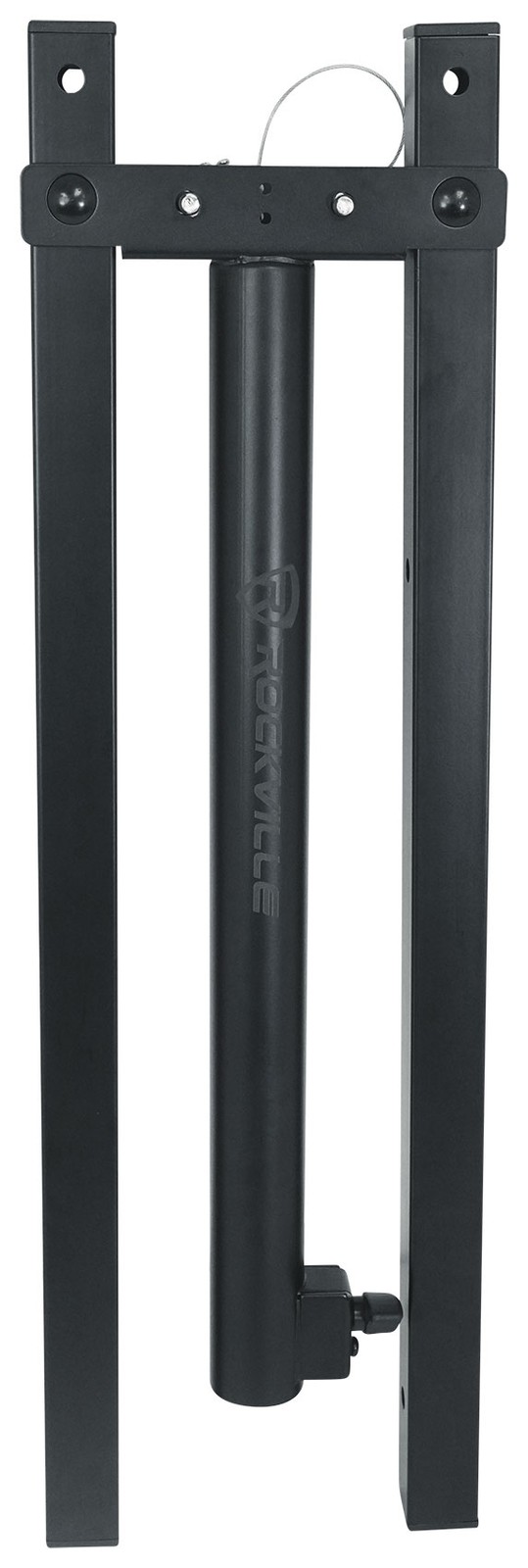 Rockville RLF4 BLACK 10 Foot Solid Base T-Bar Lighting/Projector DJ Stand + Bags