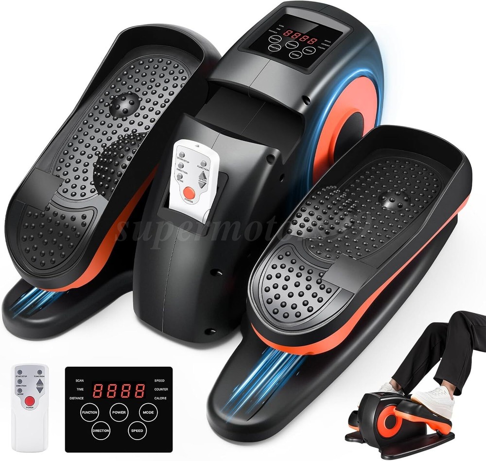 Under Desk Elliptical Trainer Machine Mini Compact Elliptical Machine Non-Slip