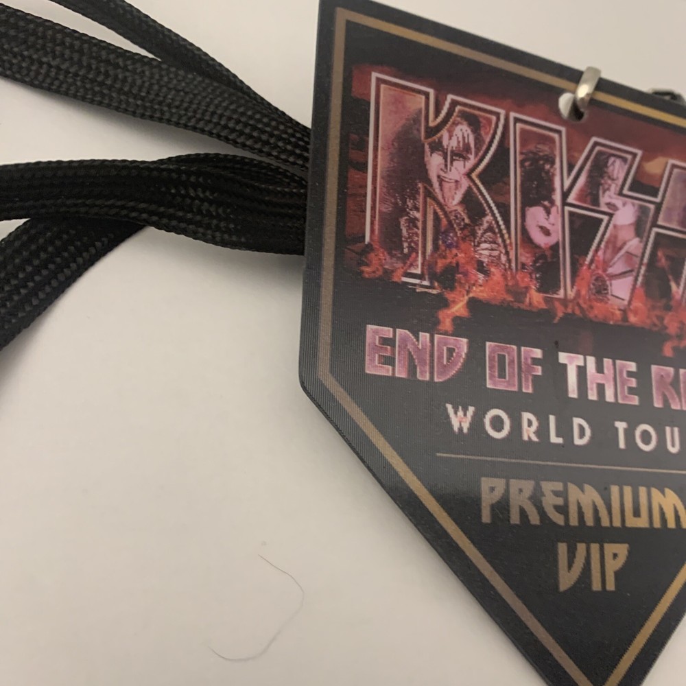 KISS End of the Road Tour 3-D Soundcheck Lanyard 2022 Version