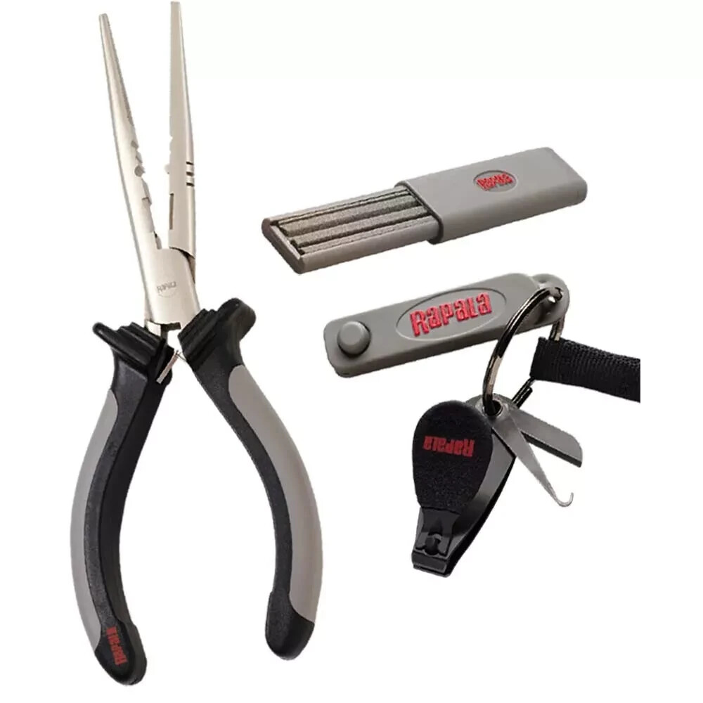 Rapala Combo Pack Pliers Clipper Punch Sharpener 4pcs Pike Perch Fishing Tools