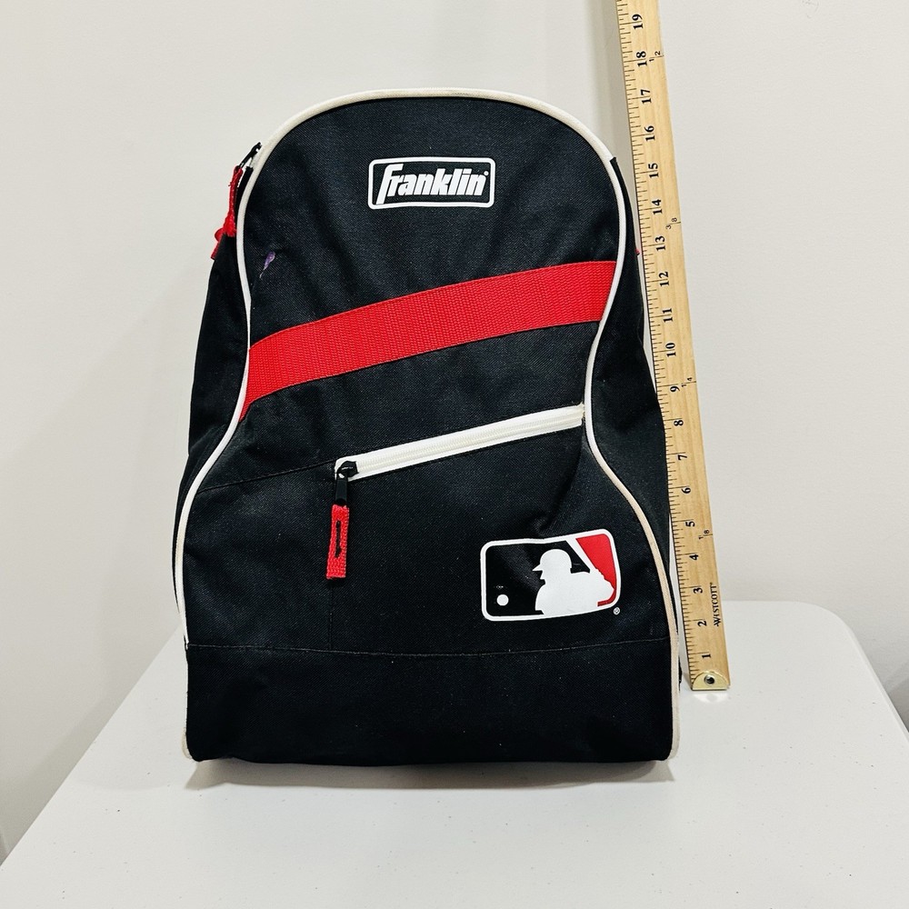 Franklin Sport Baseball Backpack Bat pack Equipment Bag Red Black