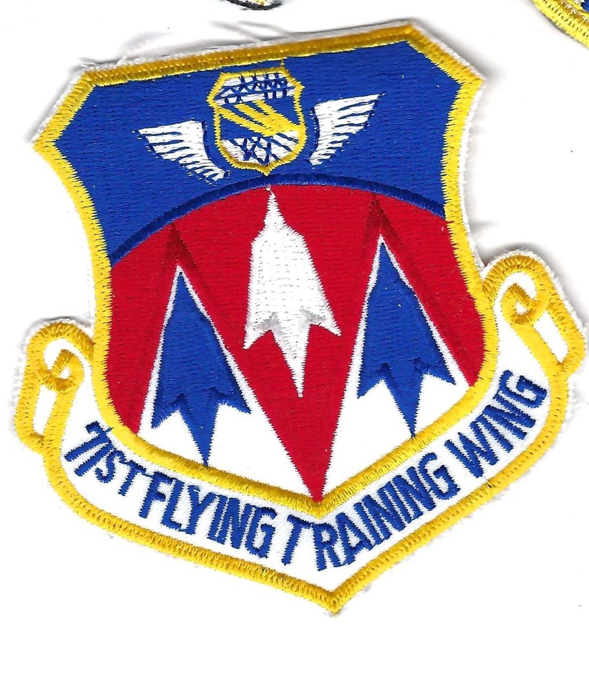 PATCH USAF 71ST FLYING TRAINING WING 4"  VANCE AFB    JT63