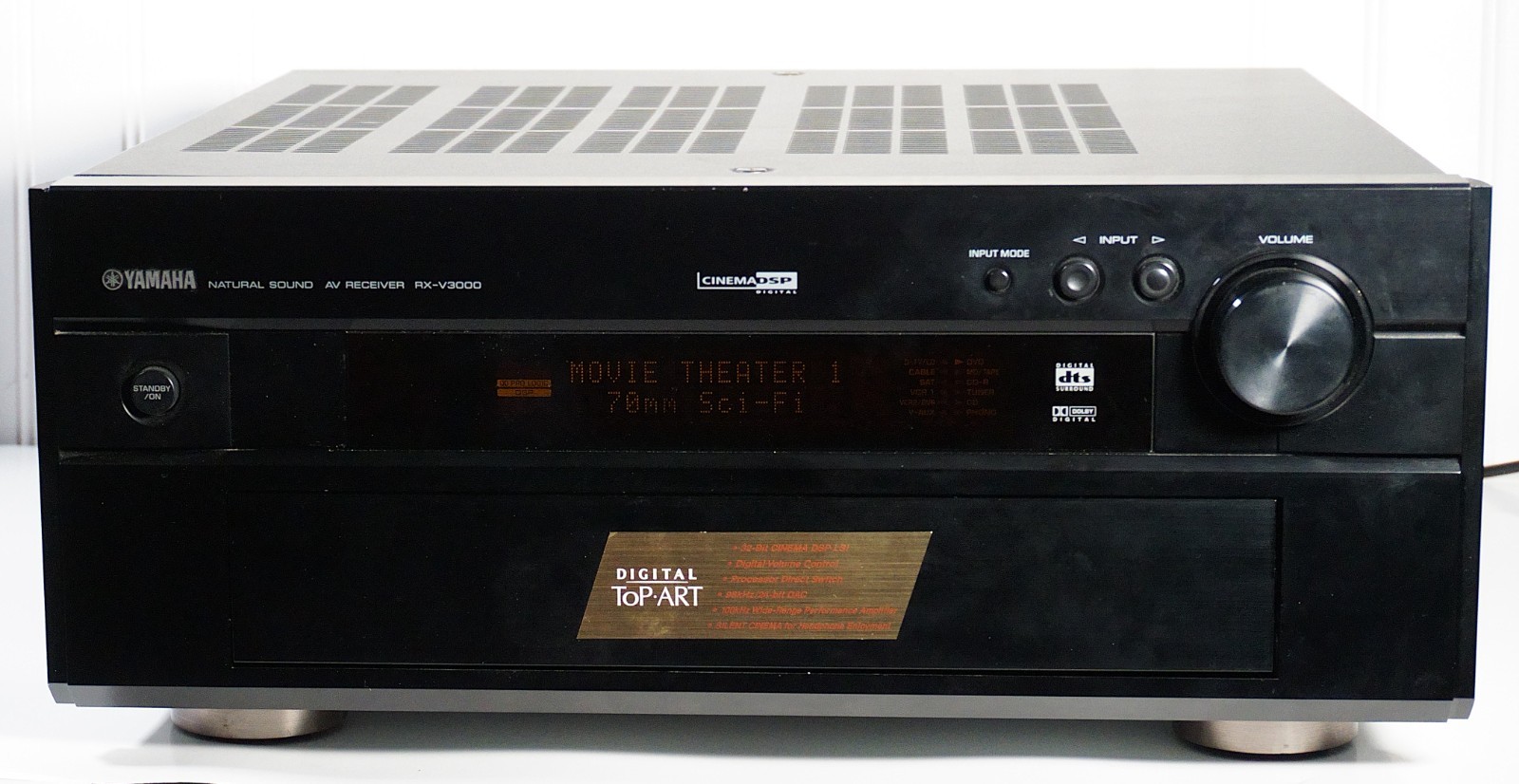 Yamaha RX-V3000 Natural Sound AV Receiver and Remote bundle (A-1-T)