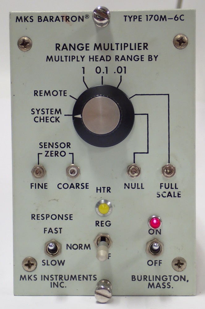 MKS INSTRUMENTS INC. MKS BARATRON 170M-6C RANGE MULTIPLIER PLUG IN MODULE