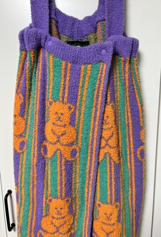 Wiggle Wiggle Bath Wrap Towel - Teddy Bear