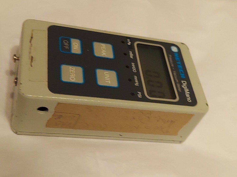 NETECH Digimano Portable Digital Pressure Vacuum Meter Work with 9V Battery